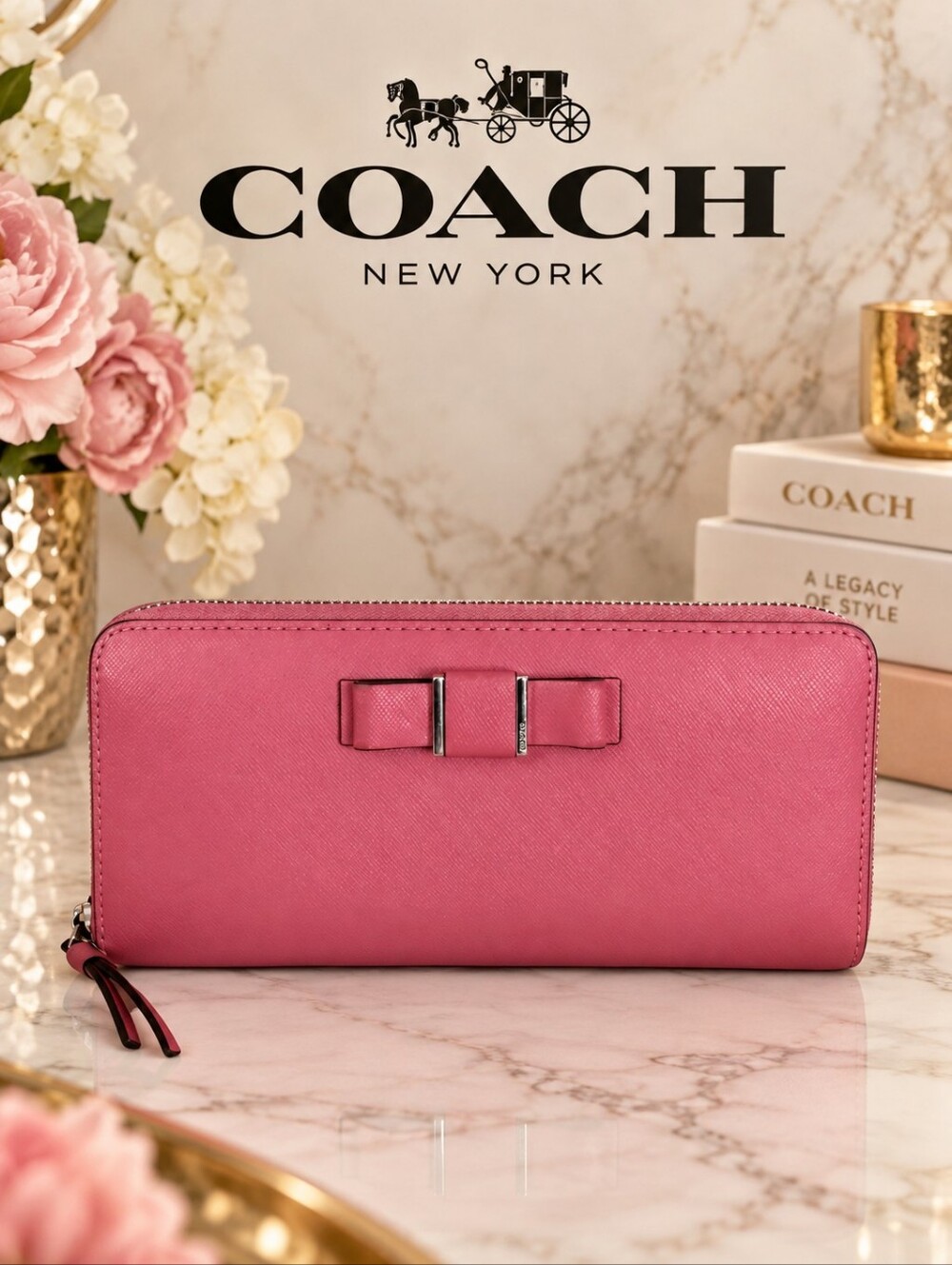 Coach Bow Long Wallet